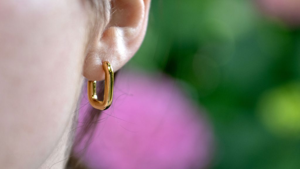 Boucle d’oreille en acier inoxydable