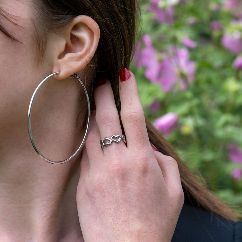 Parure Oreille Paris BagueRomy Argent